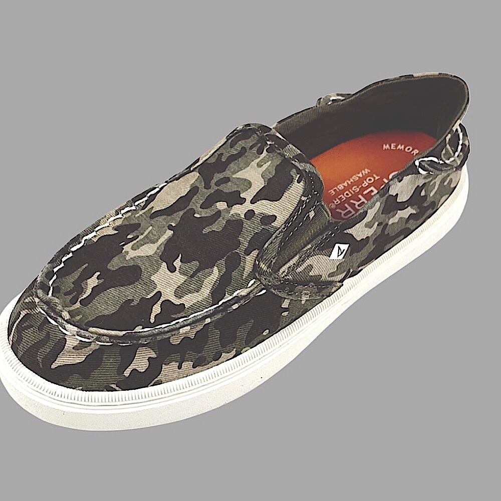 Sperry Kids Camo Canvas Loafer size1